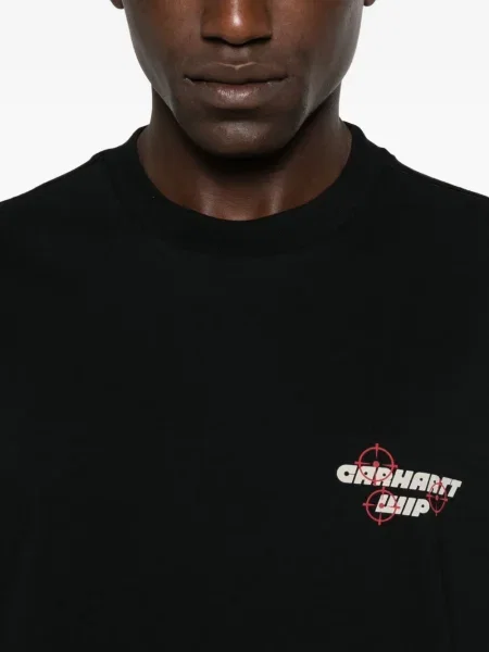 Тениска Carhartt Wip с принт черно