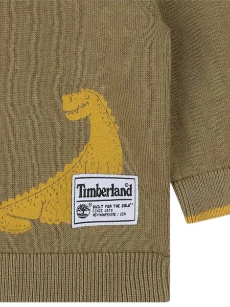 Bluza dziecięca Timberland brązowa