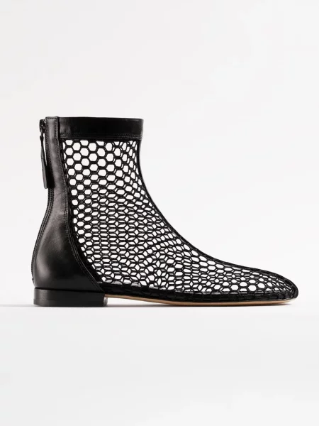 Souliers Martinez členkové čižmy na plochom dámske MAXIMA čierna