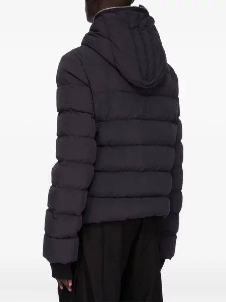 Geacă cu puf Rick Owens cu glugă negru
