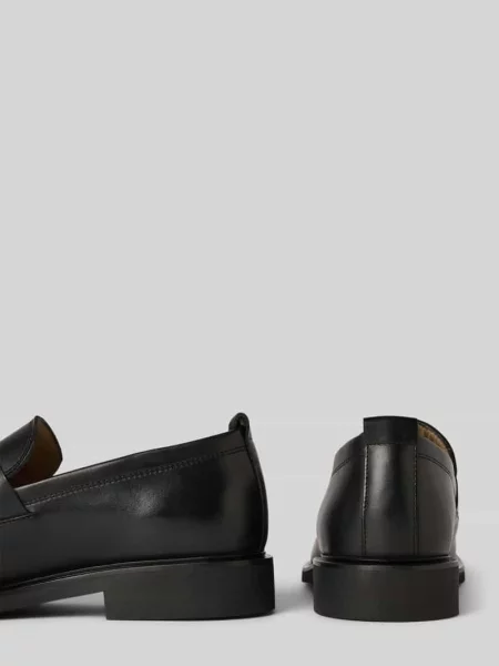 Mokasyny z gładką podeszwą model ‘Rubber’ Ck Calvin Klein czarne