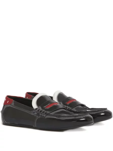 Pantofi loafer Marni din piele negru