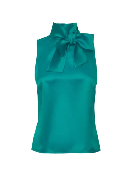 Top Loretta Caponi cu legături verde