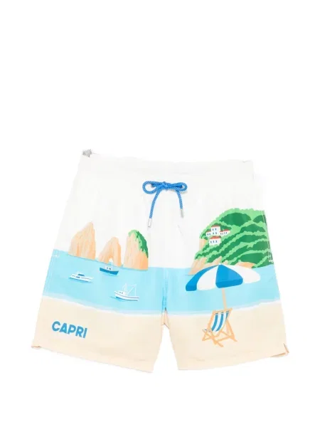 Slip de baie Mc2 Saint Barth cu imagine alb