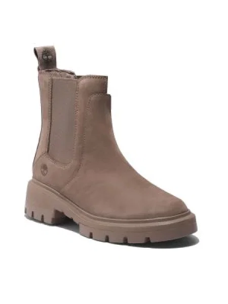 Kotníková obuv s elastickým prvkem Timberland béžové