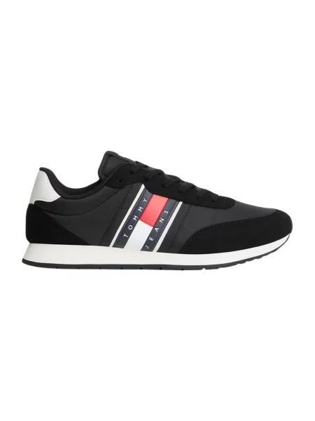 Sneakersy o niskim kroju z wytłaczanym logo model CLASSIC RUNNER' Tommy Jeans czarne