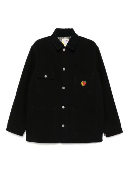 Geacă de blugi Sky High Farm cu broderie negru