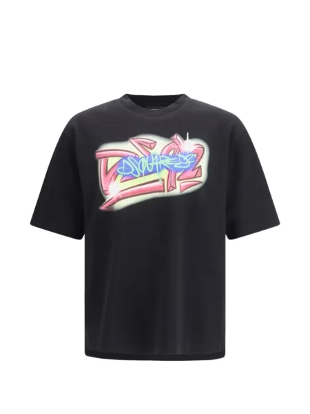 Grafic tricou Dsquared2 negru