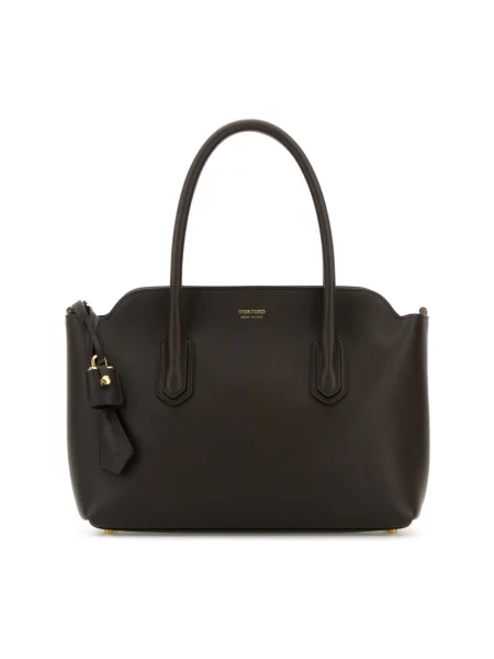 Top Tom Ford skórzany brązowy