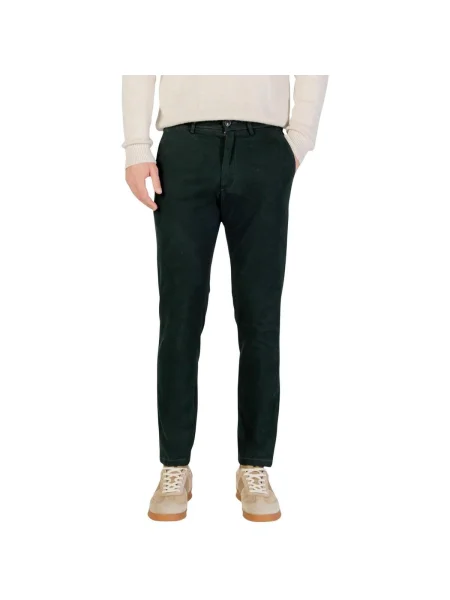 Pantaloni chino Borghese verde