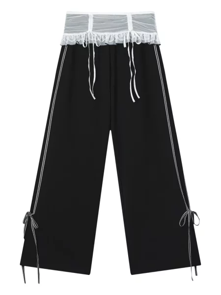 Pantaloni B+ab cu dungi negru