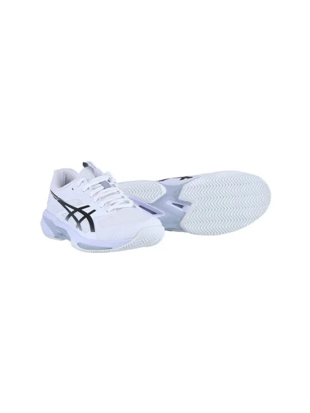 Pánske tenisové topánky ASICS Solution Speed FF 4 Clay white/black biela