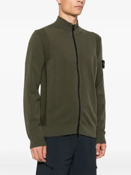Pulover Stone Island cu strasuri verde
