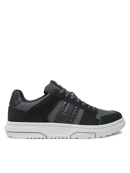 Trampki Tommy Jeans skórzane czarne