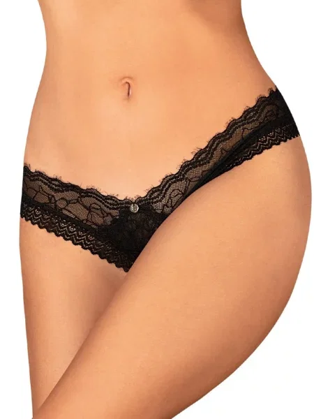 Эротические стринги с разрезом Стринги_Obsessive_Medilla_otwarte чорні