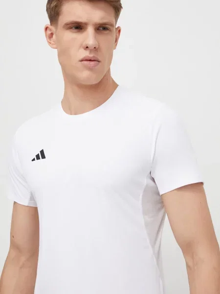 Adidas Tricou tehnic Adizero Essentials alb
