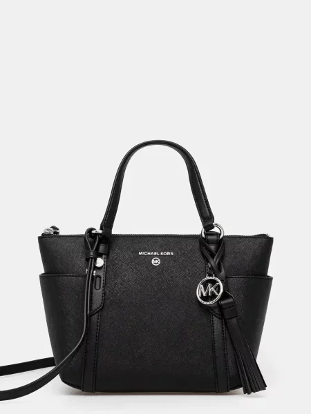 Geanta de piele Michael Michael Kors din piele negru