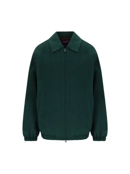 Kurtka Weekend Max Mara wełniana do golfa zielona