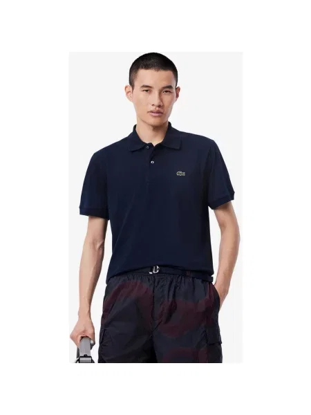 Koszulka polo Lacoste Classic Fit LIGHT ciemnoniebieska XS niebieska