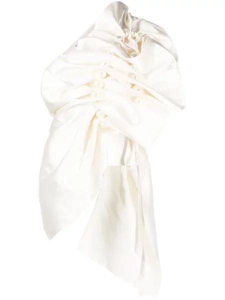 Bluză Kimhēkim cu perle alb