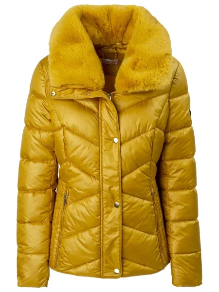 Influencer Geacă de iarnă curry galben