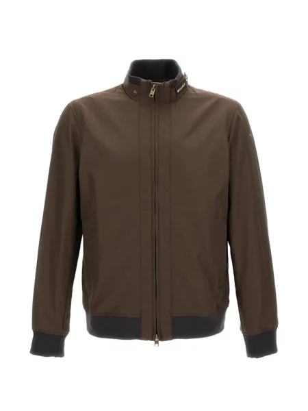Geacă Woolrich cu guler înalt maro