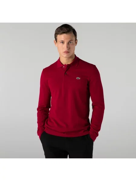 Lacoste поло бордове