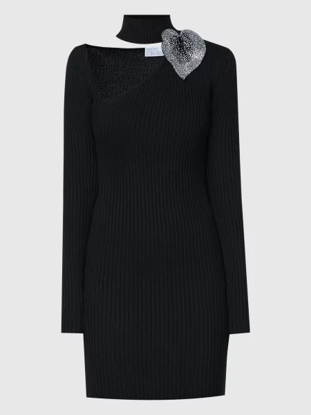 Сукня з аплікацією з кристалами Giuseppe Di Morabito Milano чорна