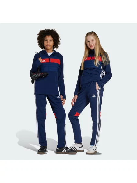 Spodnie Tiro 25 Essentials Winterized Training Kids białe