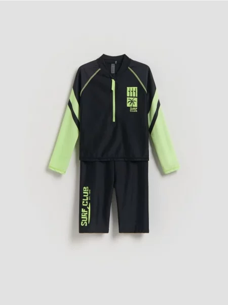 Трусы Reserved с длинным рукавом черные