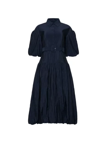 Костюм миди рокля Cinq A Sept до коляното синьо