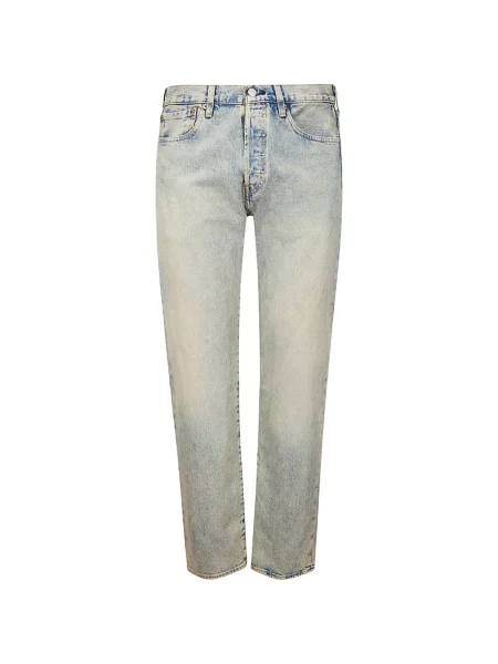Cropp blugi drepți Levi's® zdrențuiți cu 5 buzunare albastru