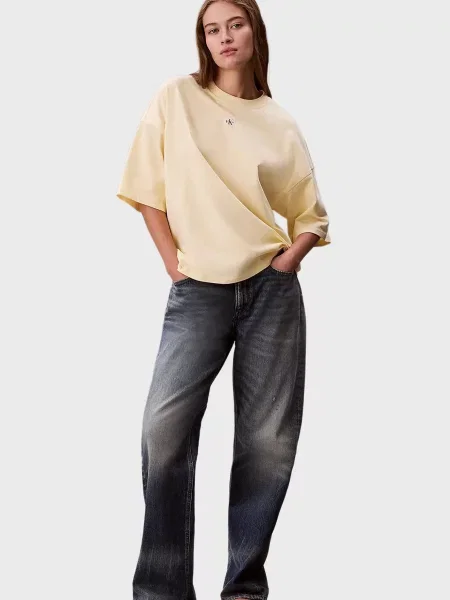 Футболка оверсайз Calvin Klein Jeans жовта