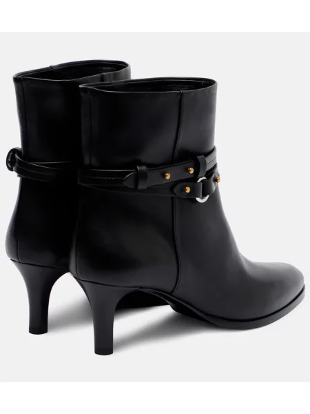 Cizme scurte Isabel Marant din piele negru