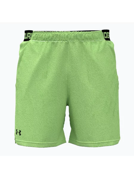 Pantaloni scurți de antrenament pentru bărbați Under Armour Ua Vanish Woven lumos lime/ultimate black negru