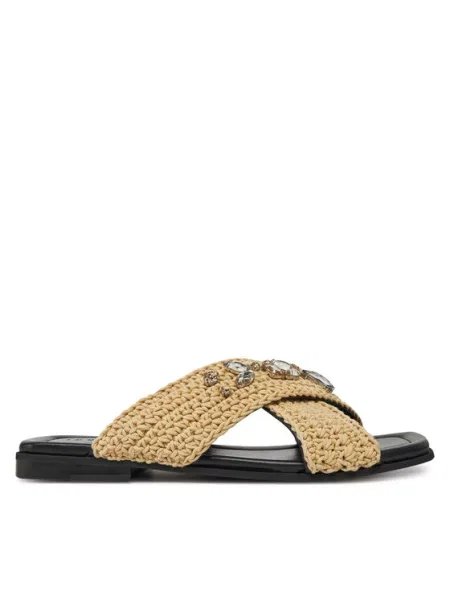 Inuikii Klapki Woven Strap Stones beżowy