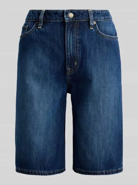 Bermudy o kroju loose fit z denimu Lauren Ralph Lauren niebieskie
