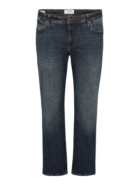 Jack & Jones Plus Kavbojke JJIMIKE JJORIGINAL temno modra