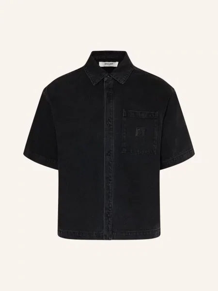 About:Blank Džínová Košile Comfort Fit černá