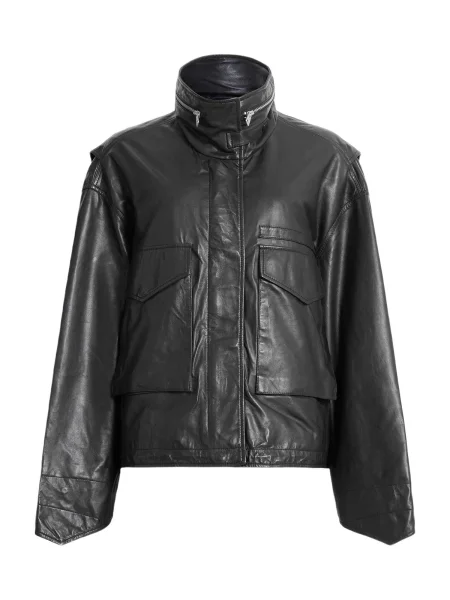AllSaints Prechodná bunda CLAY' čierna