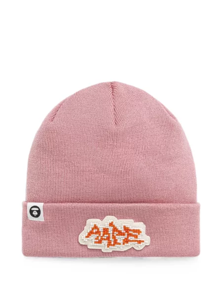 Căciulă Aape By A Bathing Ape cu autograf roz