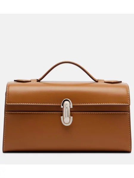 Top Savette din piele maro