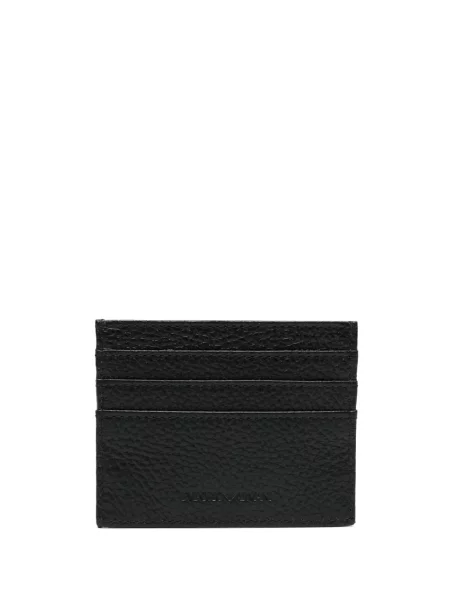 Iš natūralios odos piniginė Emporio Armani juoda