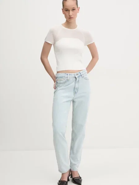 Блузка HUGO однотонна бежевий