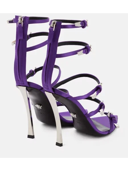 Sandale Versace din piele violet