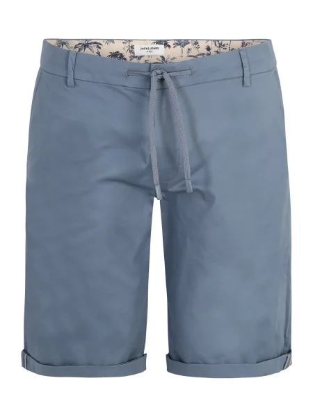 Jack & Jones Plus Chino kalhoty MARCO SUMMER kouřově modrá