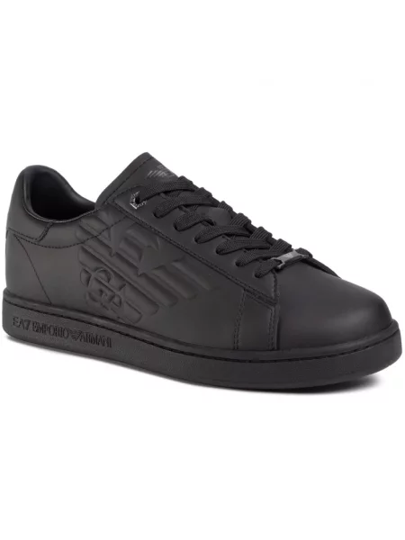 Sneakersy Emporio Armani Ea7 skórzane czarne
