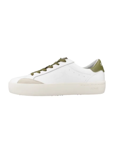 Pantofi Sun68 din piele alb