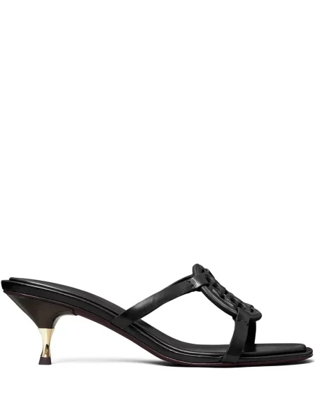 Sandale Tory Burch cu toc jos negru