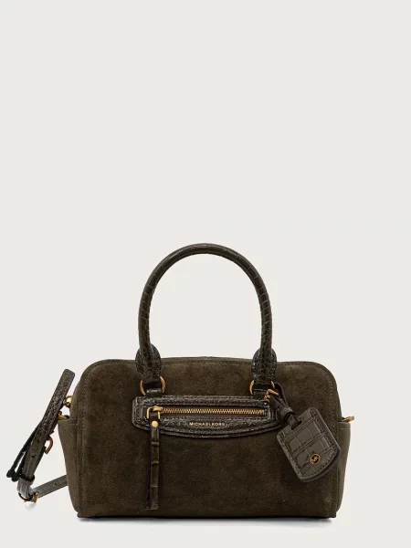 MICHAEL Michael Kors torebka crossbody zamszowa zielona